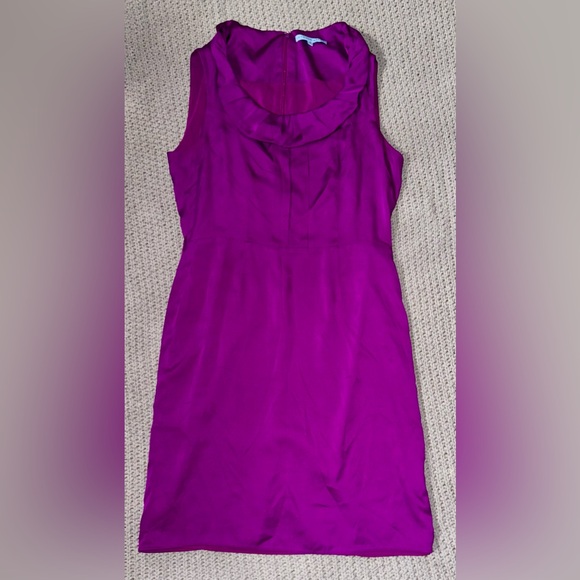 ANTONIO MELANI Dresses & Skirts - Antonio Melani Purple Silk Sheath Dress Size 10